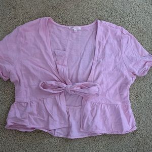 Lottie moss pink tie top